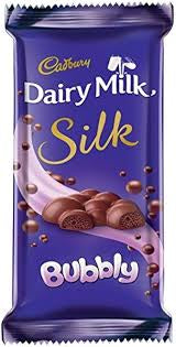 dairy milk silk bubbly